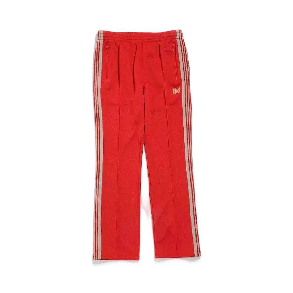Needles NARROW TRACK PANT - POLY SMOOTH "Red"