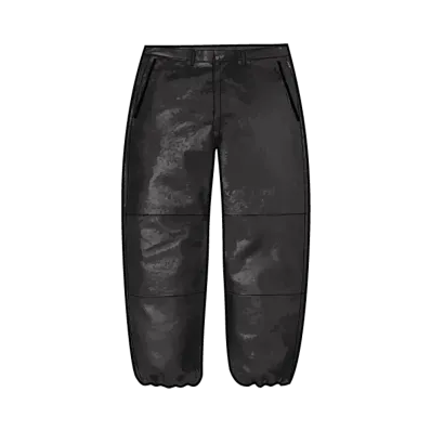 Supreme GORE-TEX Ostrich Embossed Leather Pant "Black"