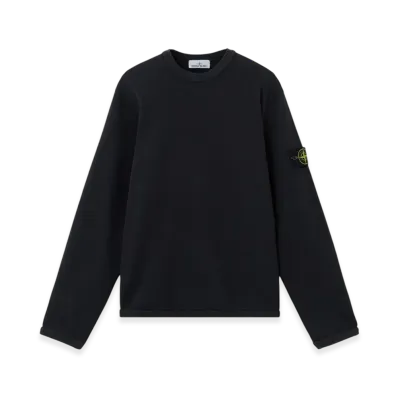 Stone Island 6100011 Mesh Stitch Organic Cotton Fleece "Black"