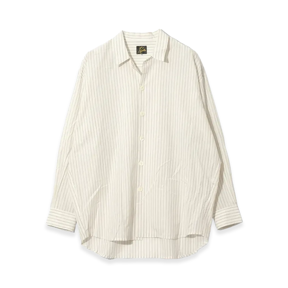 NEEDLES Uncon Shirt Dobby Stripe "Brown"