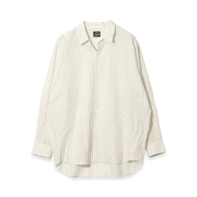 NEEDLES Uncon Shirt Dobby Stripe "Brown"