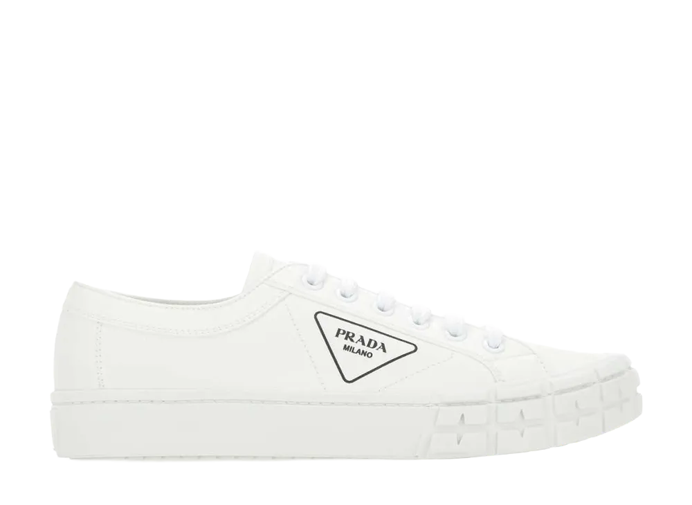 PRADA Gabardine Wheel Sneakers "White"