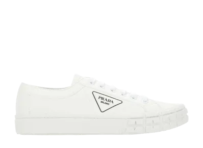 PRADA Gabardine Wheel Sneakers "White"