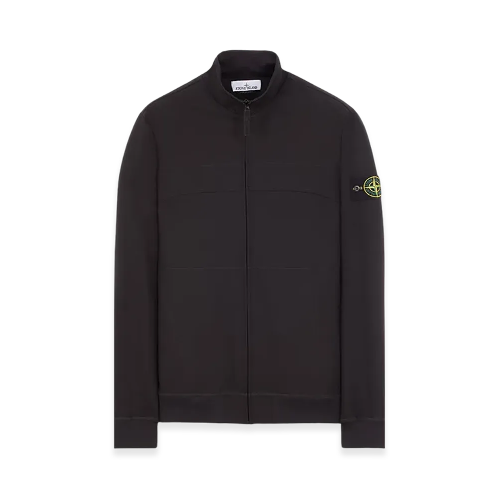 Stone Island 62153 Strech Nylon Technical Fleece Track Jacket - 24SS "Black"