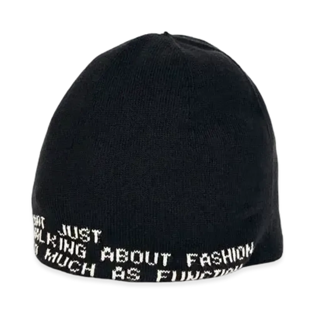 TAIGALIONA SEEMLESS BEANIE (SLOGAN) "BLACK"