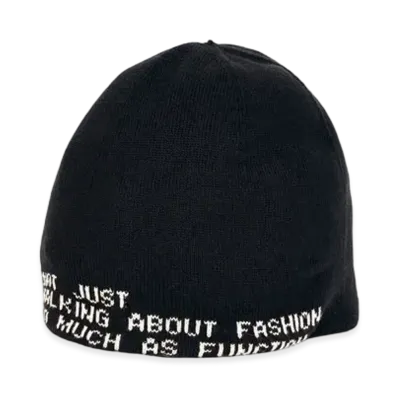 TAIGALIONA SEEMLESS BEANIE (SLOGAN) "BLACK"