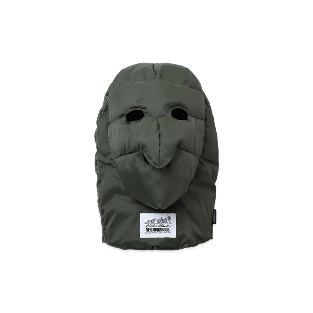 NEIGHBORHOOD x Eddie Bauer Down Face Mask "Olive Drab"