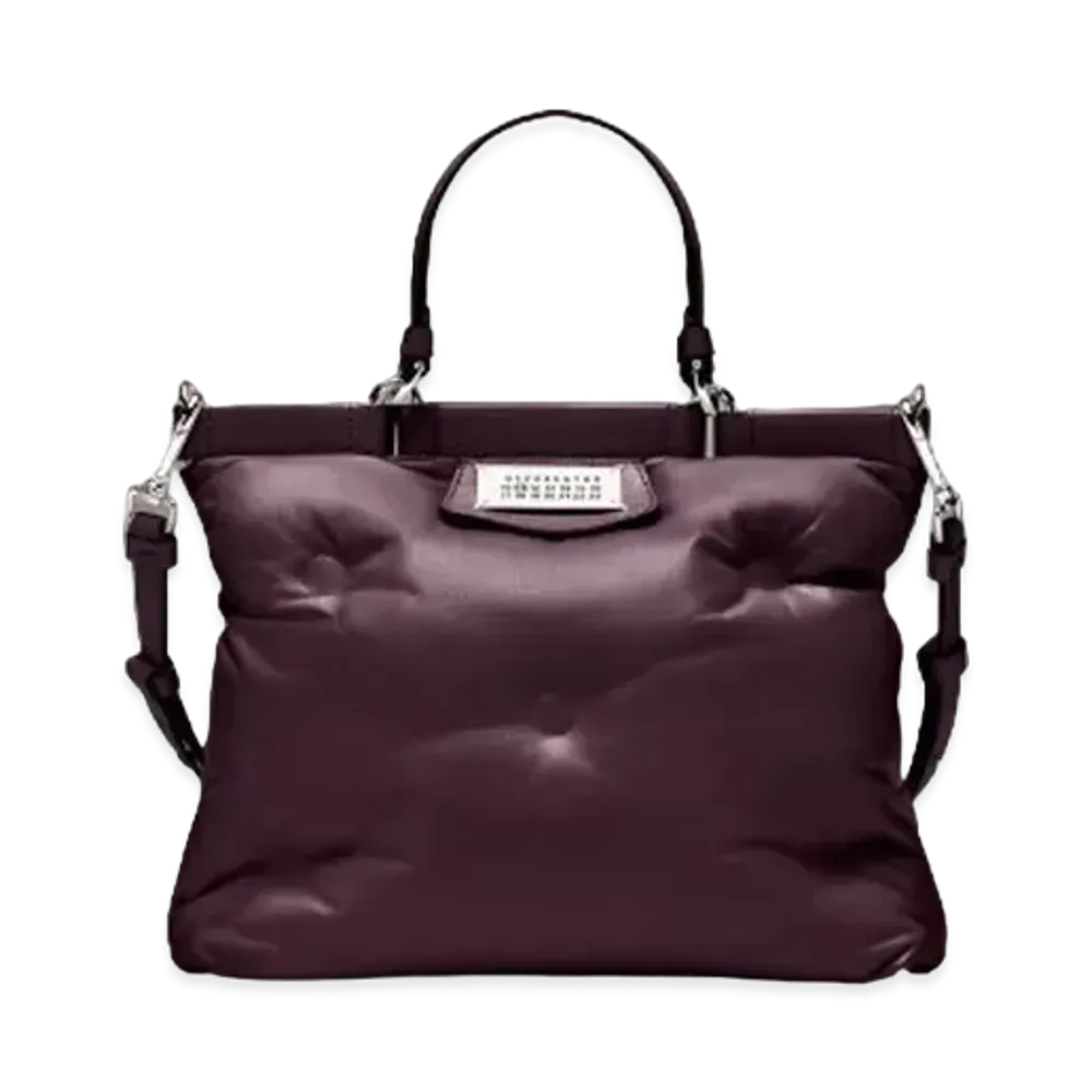 Maison Margiela Glam Slam Shopping Small "Merlot"