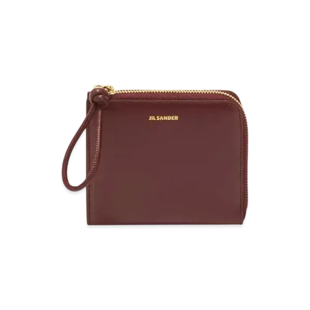 Jil Sander Giro Card Holder "Garnet Red"