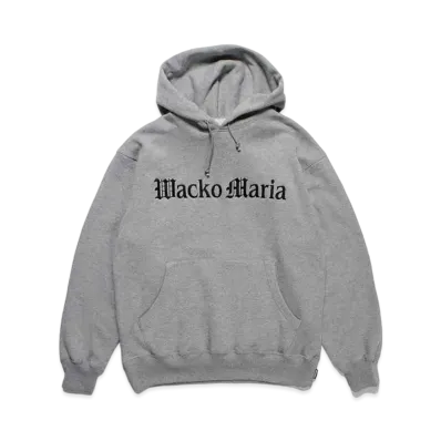 WACKO MARIA Middle Weight Pull Over Hooded Sweat Shirt "Gray"