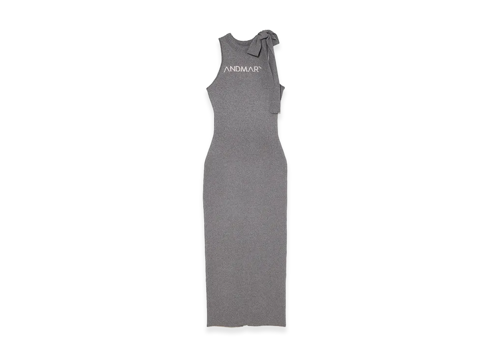 ANDMARY Women's Mary Logo Long Dress "Gray"