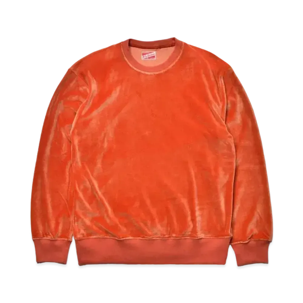 THE REAL McCOY'S Cotton Rayon Pile Sweatshirt "Orange"