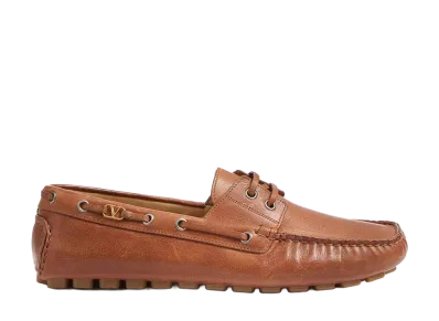 Valentino Garavani Driver Fastaway Loafers "Brown"