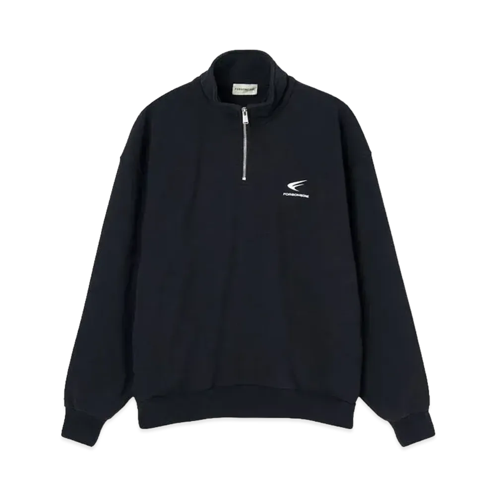 FORSOMEONE HF ZIP SWEAT "BLACK"