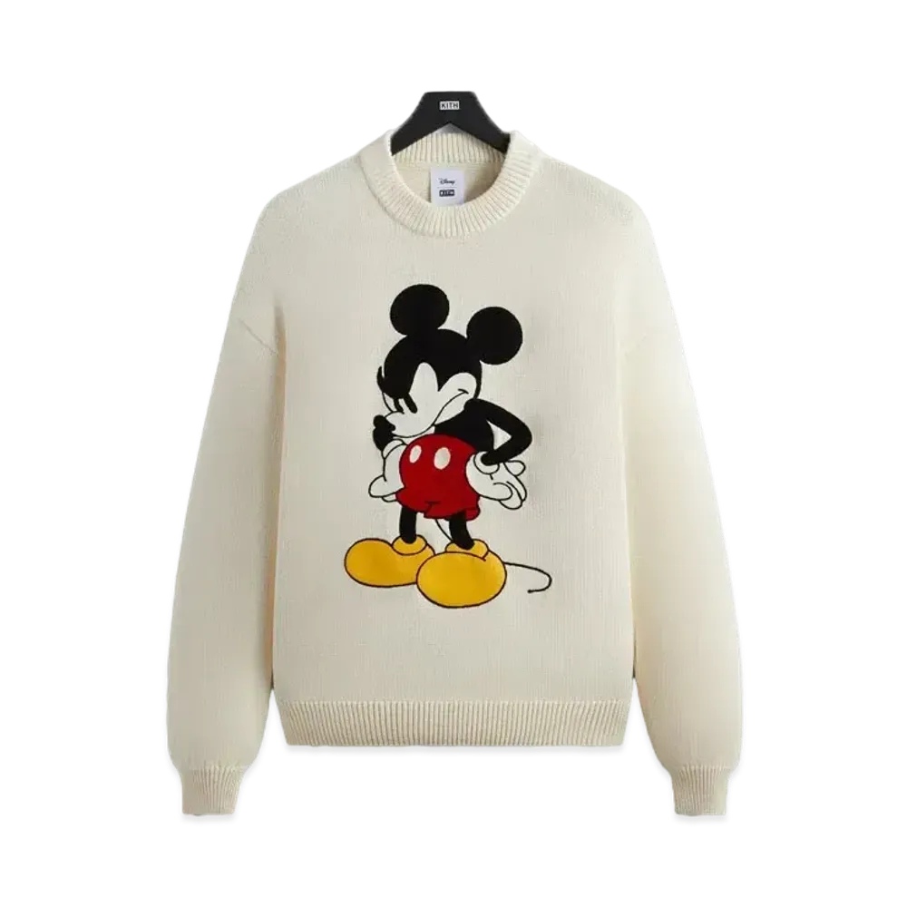 Kith x Disney Mickey & Friends Mickey Crewneck Sweater "Sandrift"