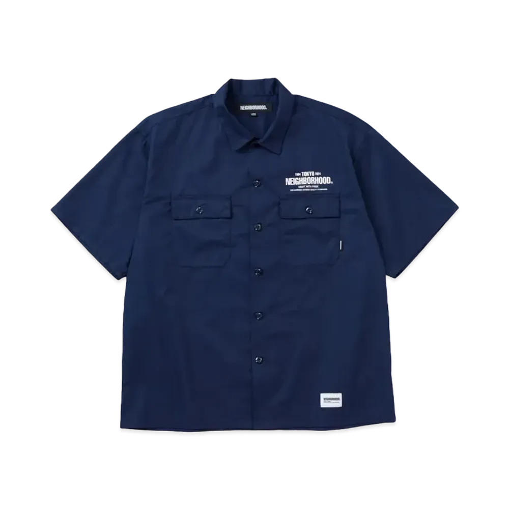 NEIGHBORHOOD Classic Work Shirt SS "Navy"