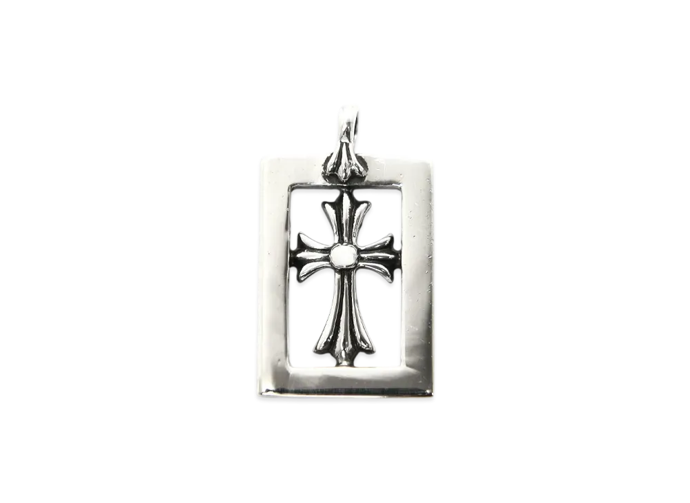 Chrome Hearts Framed Open CH Baby Fat Charm "Silver"