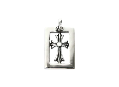 Chrome Hearts Framed Open CH Baby Fat Charm "Silver"