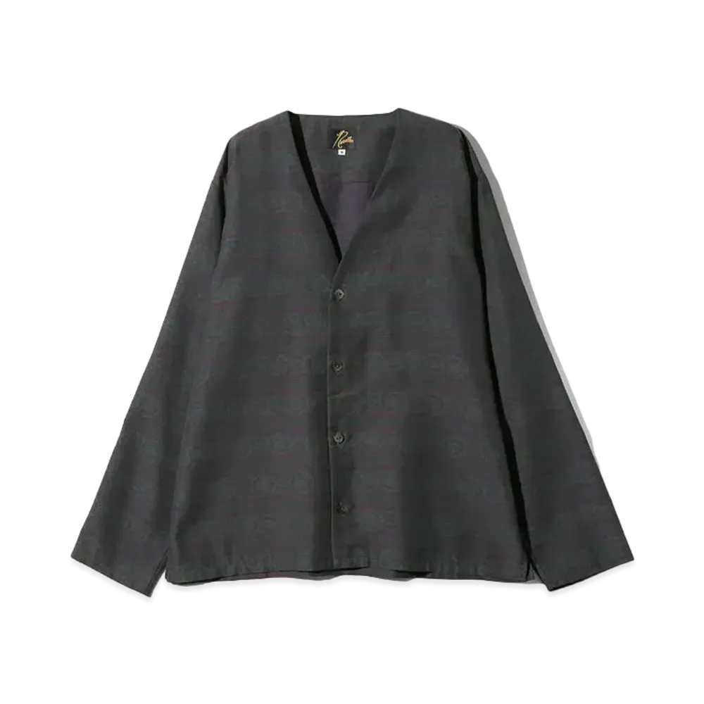 Needles Cardigan Jacket - Pe/C Fine Pattern Stripe Jq. "Green"