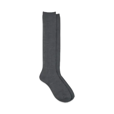 YOKE Washable Wool High Socks "Top Gray"