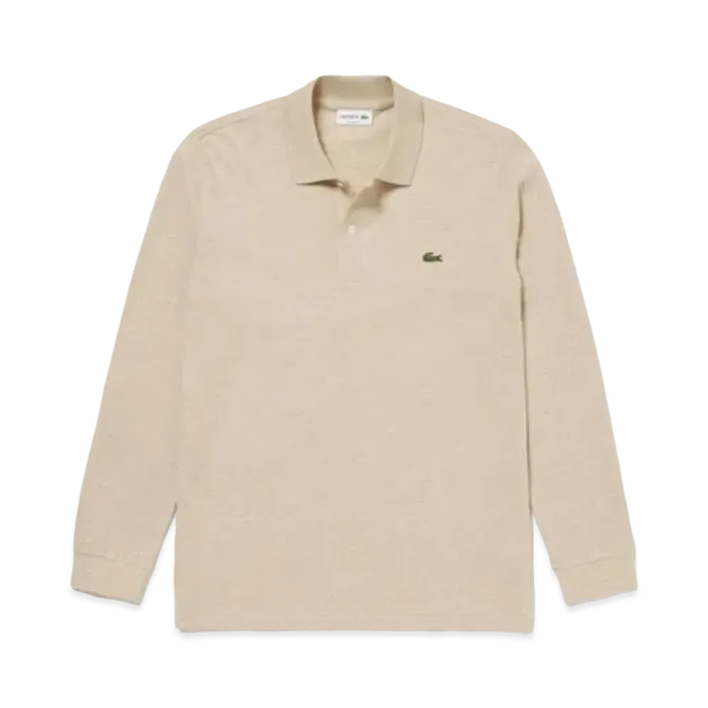 LACOSTE Long Sleep Color Polo Shirt L1313 "Beige"