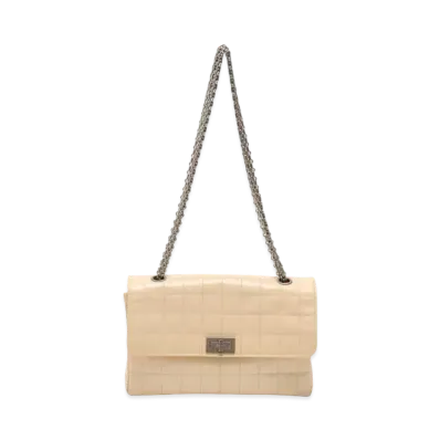 CHANEL 2.55 Chocolate Bar Shoulder "Beige"