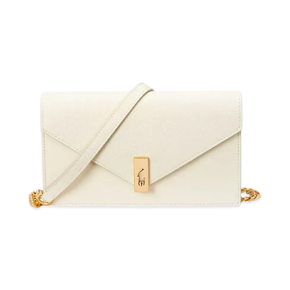 Polo Ralph Lauren Polo ID Leather Chain Wallet & Bag "White"