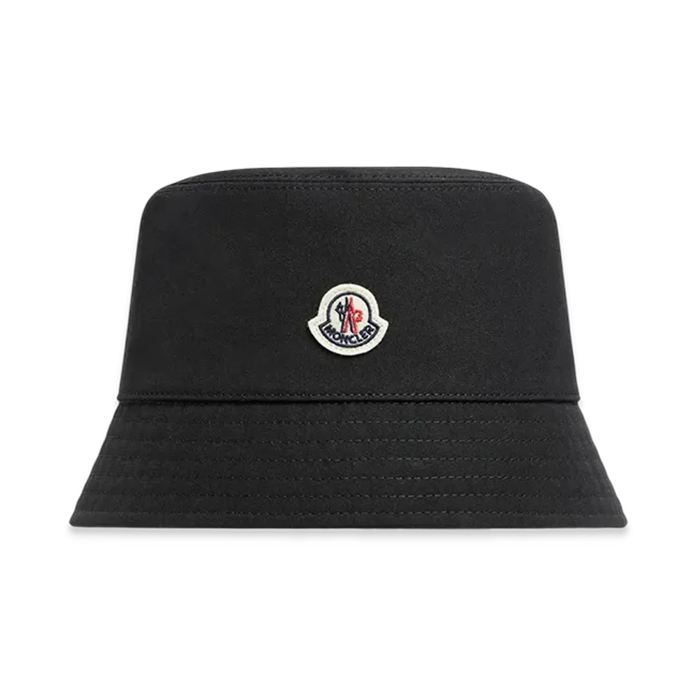 MONCLER Cotton Blend Bucket Hat "Black"