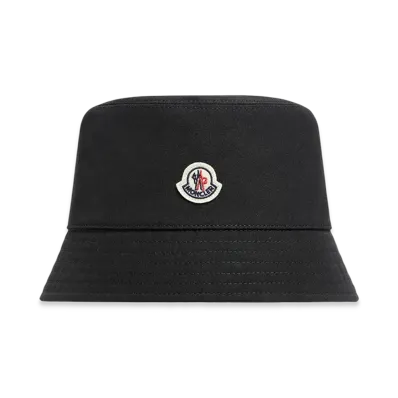 MONCLER Cotton Blend Bucket Hat "Black"