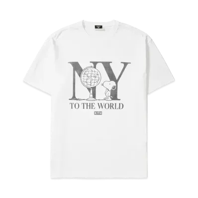 Kith x Peanuts New York To The World Vintage Tee "White"