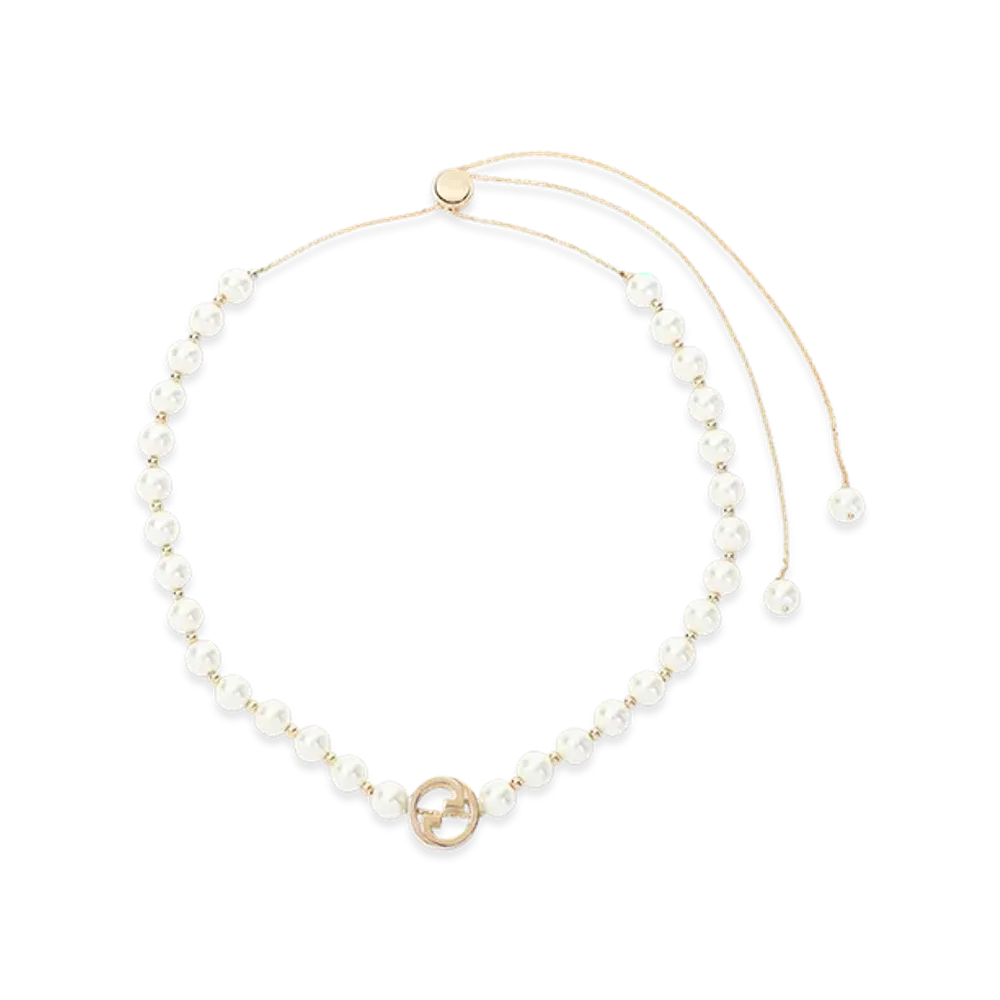GUCCI Women's 'Gucci Interlocking' Necklace "Gold"