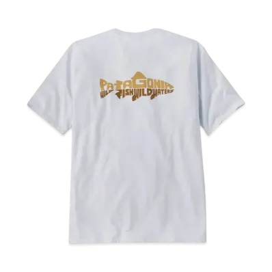 Patagonia Men's Wild Waterline Pocket Responsibili Tee "White"