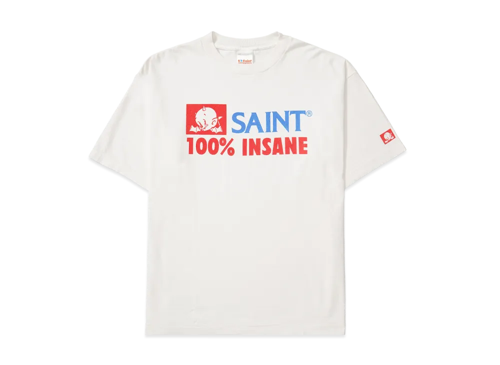 SAINT Mxxxxxx SS Tee_Insane "White" SM-HR8-0000-026