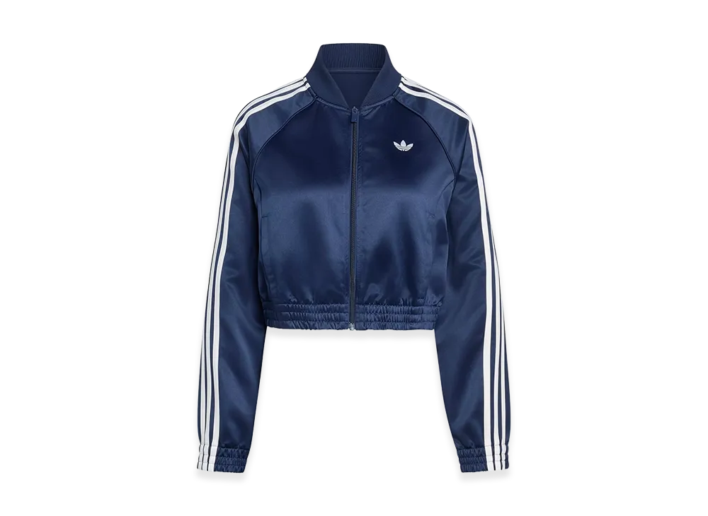 adidas Women's Satin SST Jacket "Night Indigo/White"