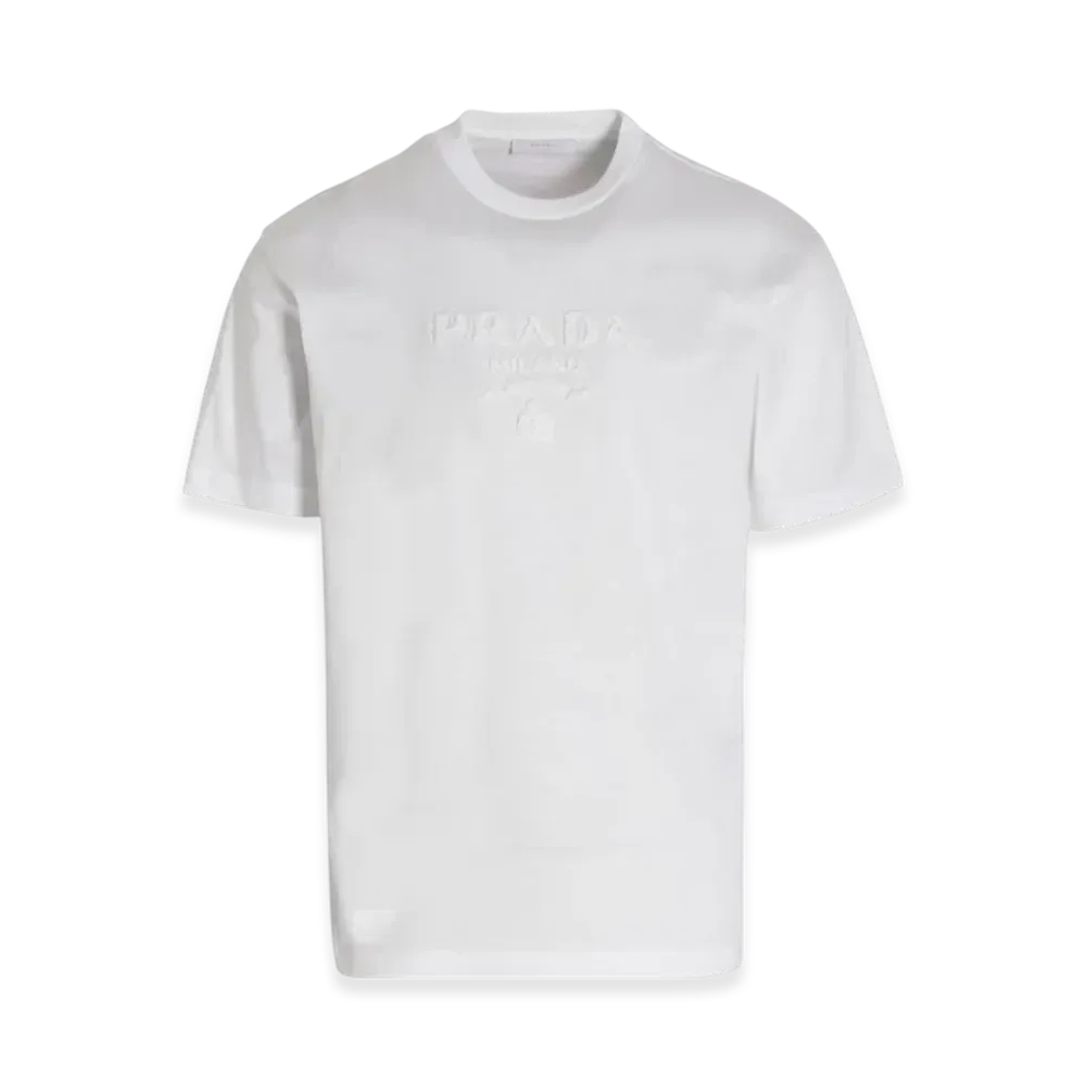 PRADA Embroidery Logo T-Shirt "White"