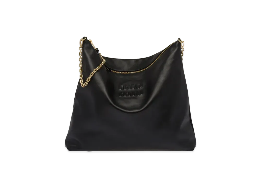 MIU MIU Leather Shoulder Bag "Black"