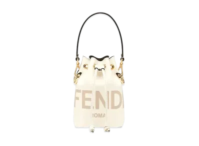 FENDI Montresol Leather Mini Bag "White"