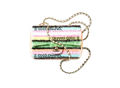 CHANEL Mini Flap Bag Sequins "Multicolor"