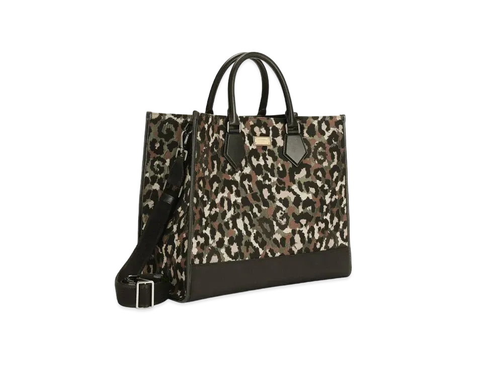 Dolce&Gabbana Shopping Bag Lage Camouflage Jacquard "Multicolor"