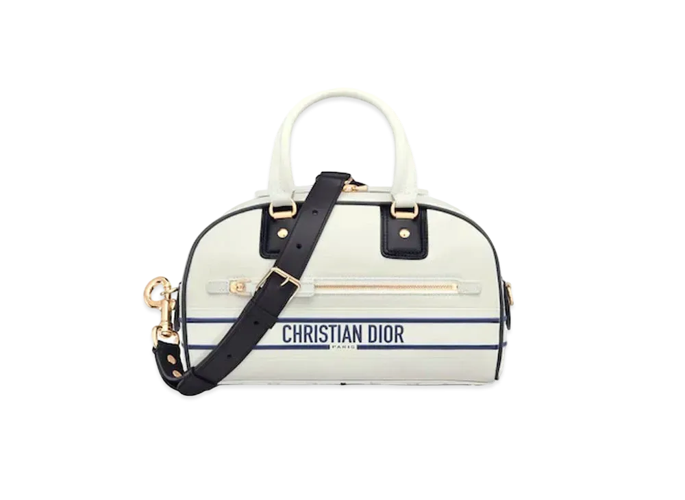 Dior Vibe Small Bowling Bag Smooth Calfskin "White"