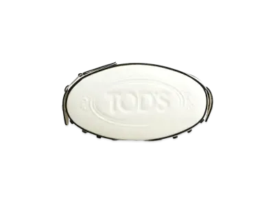 TOD'S Leather Clutch Micro "White"