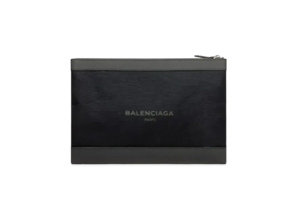 バレンシアガ ネイビー クリップ M "ブラック" 3738342HHCN9260