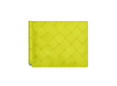 Bottega Veneta Bill Clip Wallet "Kiwi/Camping"