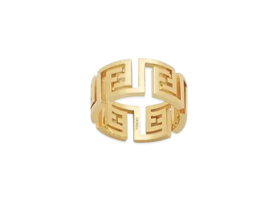 FENDI x Versace Fendace Gold-Colored Ring "Gold"