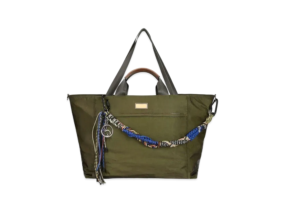 Dolce&Gabbana Sicily Dna Black Travel Bag Nylon Logo Plate "Multicolor"