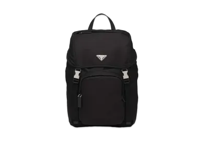 PRADA Re-Nylon And Saffiano Leather Backpack "Black"
