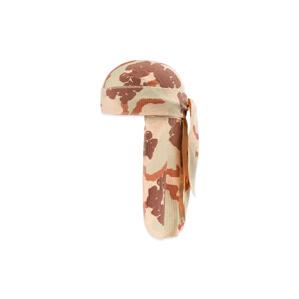 DENIM TEARS Tan Camo Cotton Wreath Durag "Desert Storm Camo"