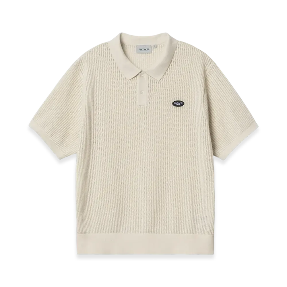 Carhartt WIP S/S Kenway Knit Polo "White Swan"