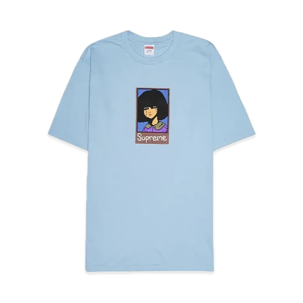 シュプリーム エモ Tシャツ "パウダーブルー"