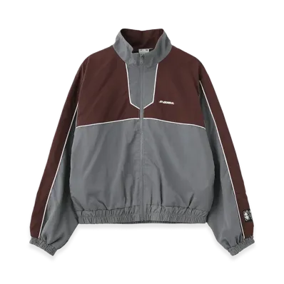 X-Girl Women's Face Label Track Jacket "Grey"